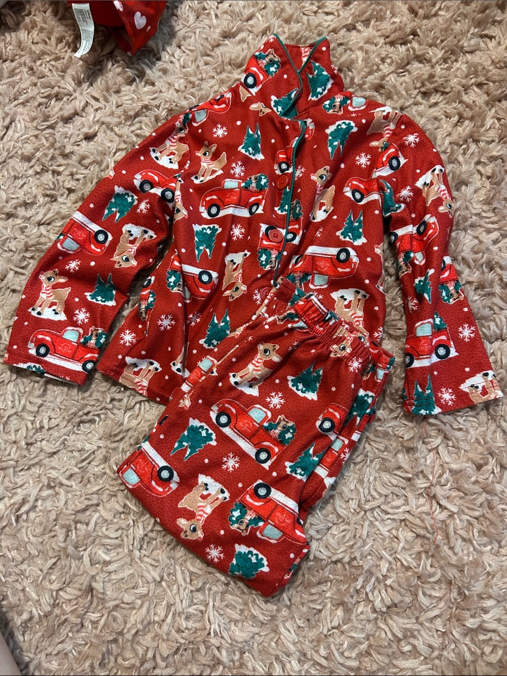 Rudolph toddler pjs
